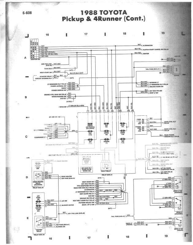 '88 3VZE 5-speed wiring diagram help. - YotaTech Forums